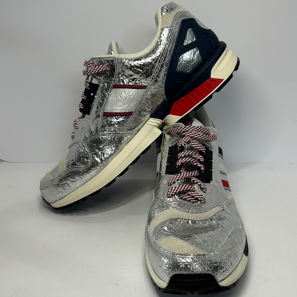 Adidas Concepts ZX 9000 Torsion Boston Marathon Metallicโ Silver FX9966 Mens 11